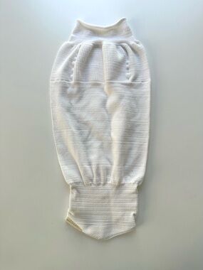 Swaddelini White Bamboo Blend Cloud Swaddle Sleep Sack, 6-12 lbs, Like New